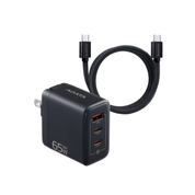 Cargador Usb Gan 65w Con Cable Usb C 2 Metros 100w Adata