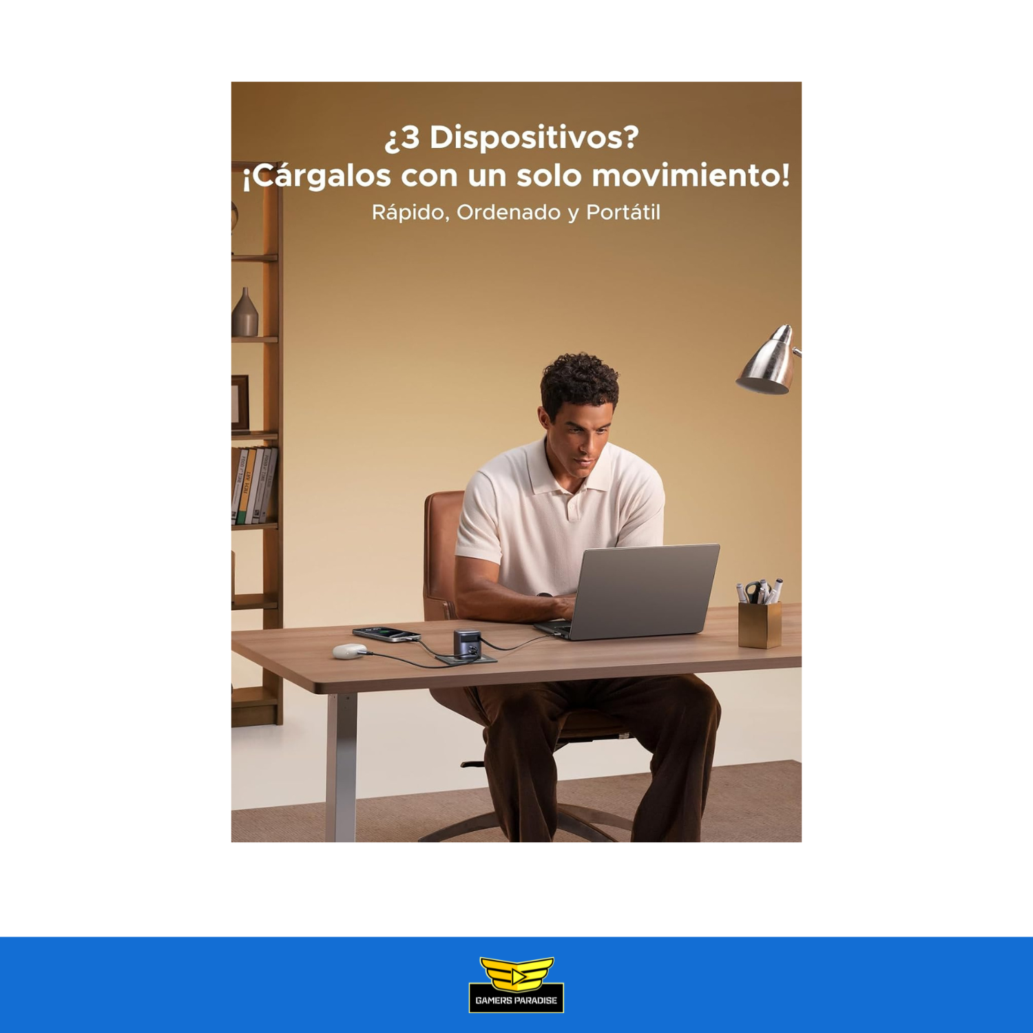 Cargador Ugreen Nexode Usb-c 65w Con Cable Retráctil Gan