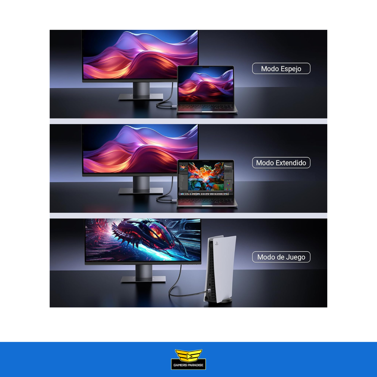 Cable Hdmi Ultra 8k 2.1 Ugreen 3 Metros Alta Velocidad Pc Tv