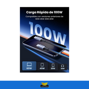 Cargador Celular Usb C 65w Con Cable Usb C 100w 3mts Ugreen