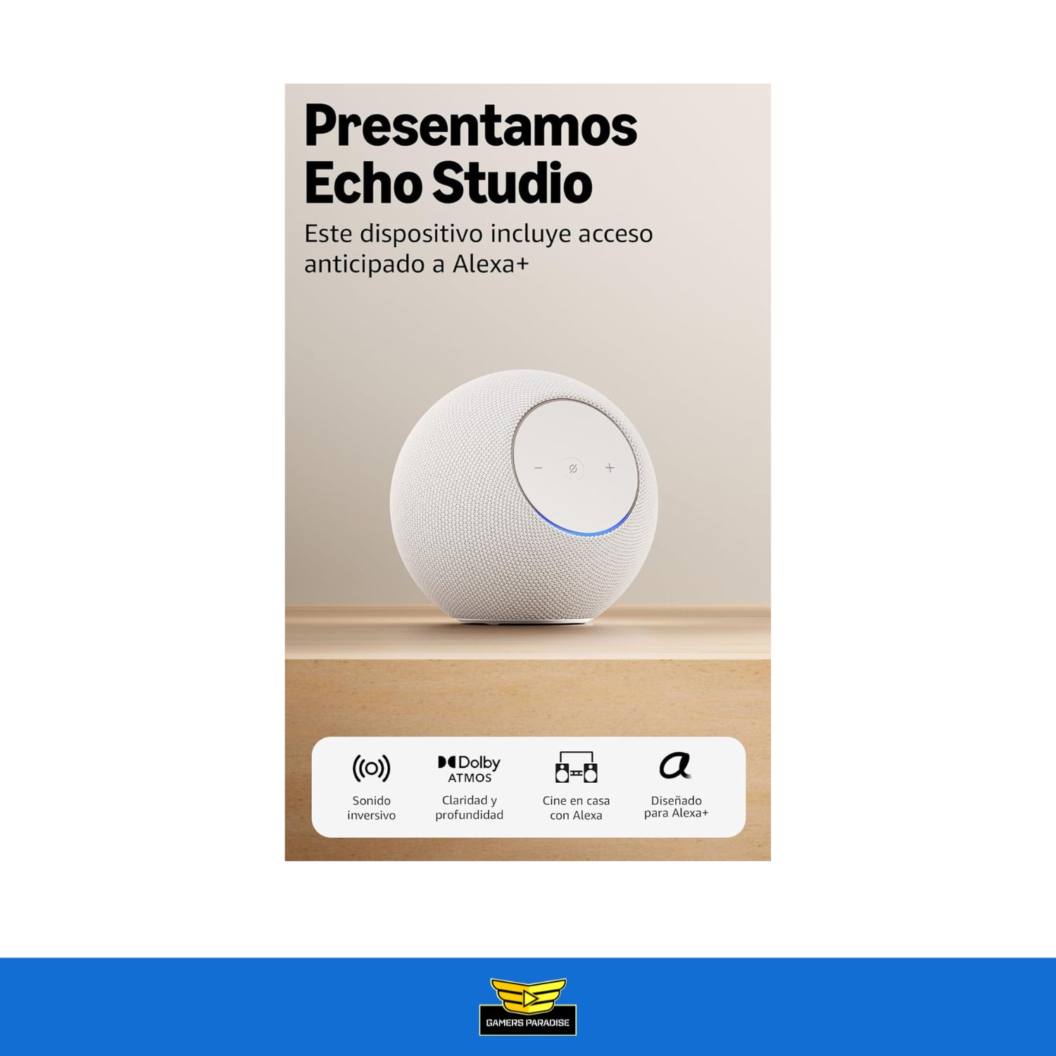 Amazon Alexa Echo Studio 2025 (modelo más reciente) Dolby Atmos