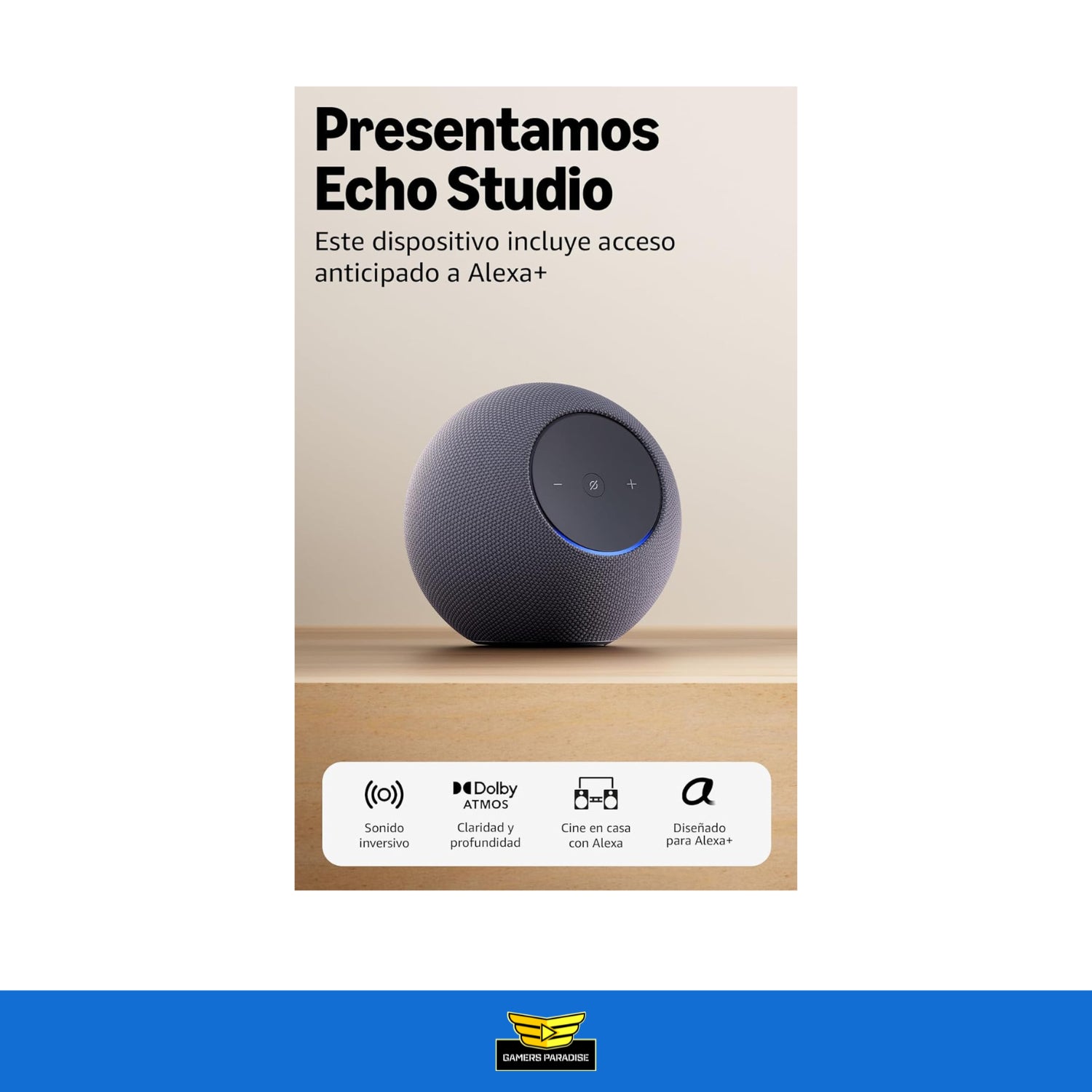 Amazon Alexa Echo Studio 2025 (modelo más reciente) Dolby Atmos