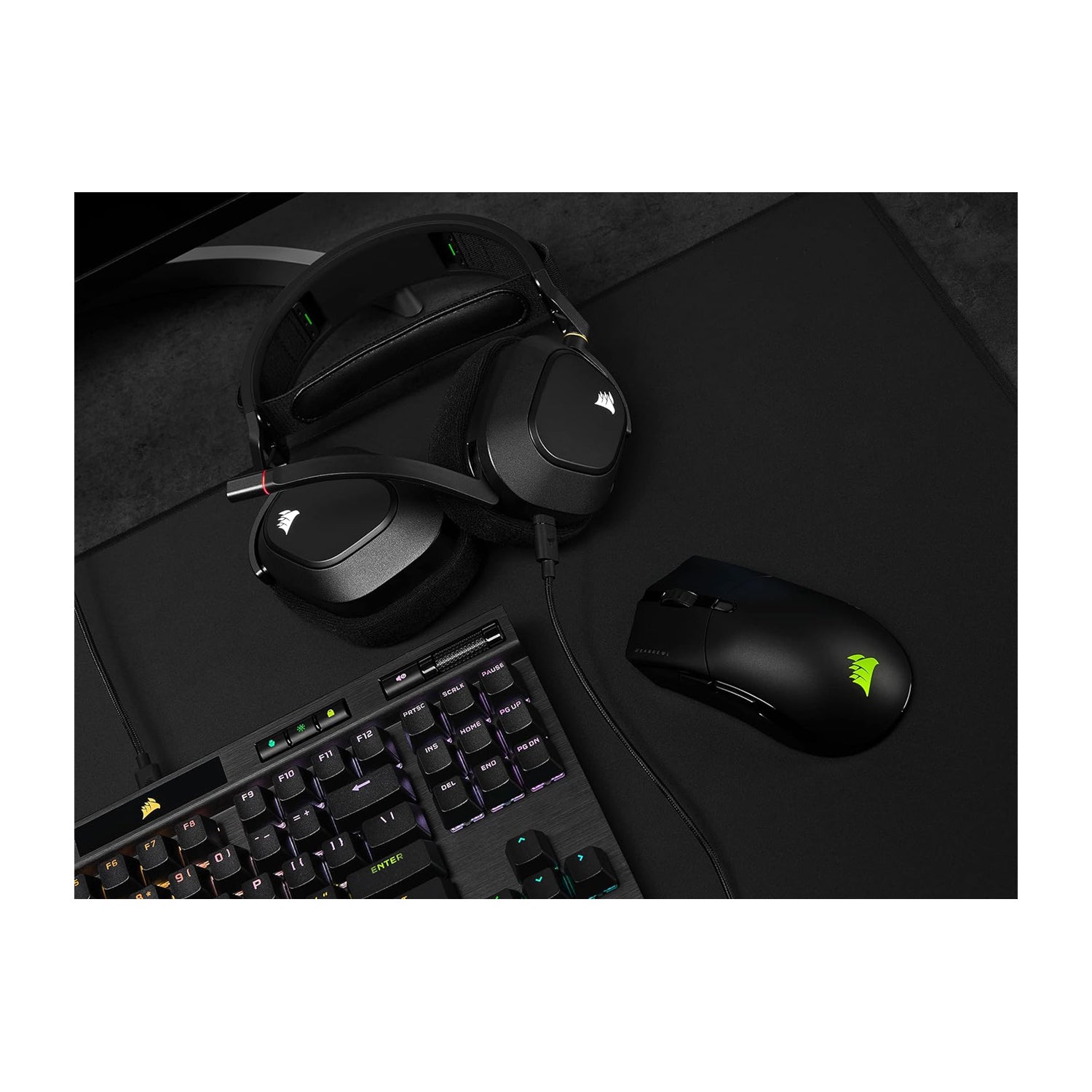 Audífonos Gamer Corsair Hs80 Rgb Wireless Dolby Atmos 7.1