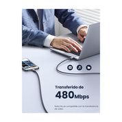 Cable Usb C 3m 100w Carga Rápida Celular Pc Trenzado Ugreen