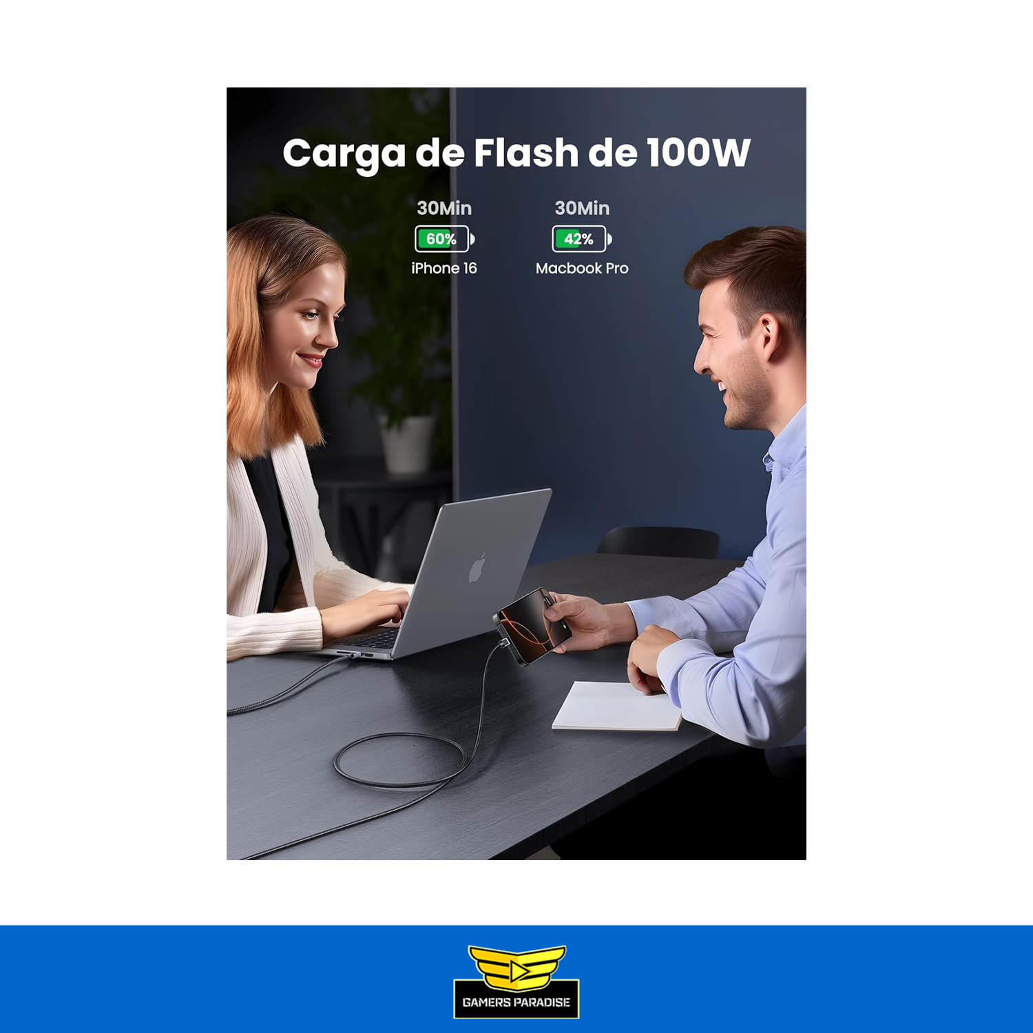 Cable De Carga Usb-c 2.0 A Usb-c 2.0 3m Gris Premium Ugreen