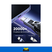 Cable De Carga Usb-c 2.0 A Usb-c 2.0 3m Gris Premium Ugreen