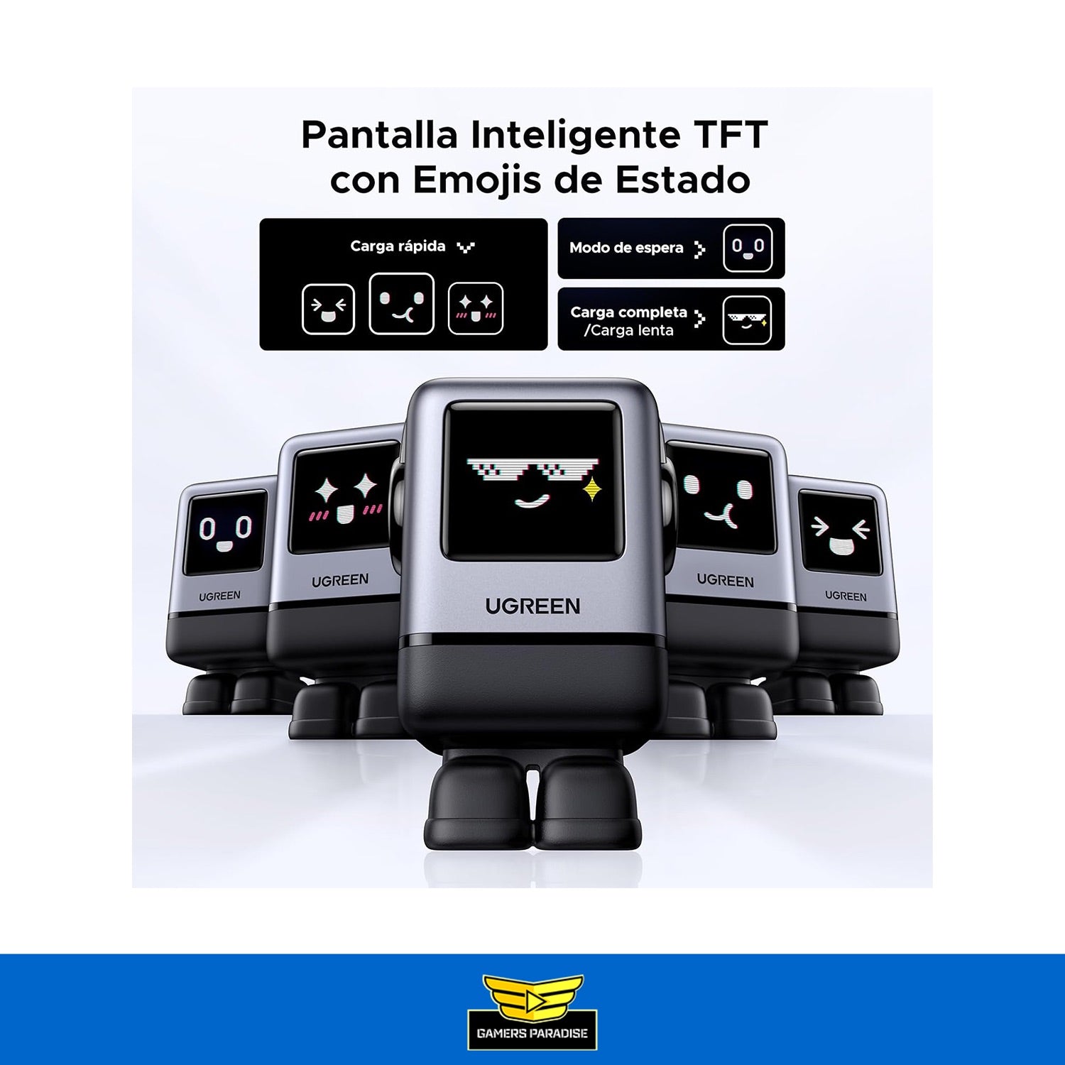 Cargador Usb C 100w Gan Carga Rápida Ugreen Uno Rg 4 En 1