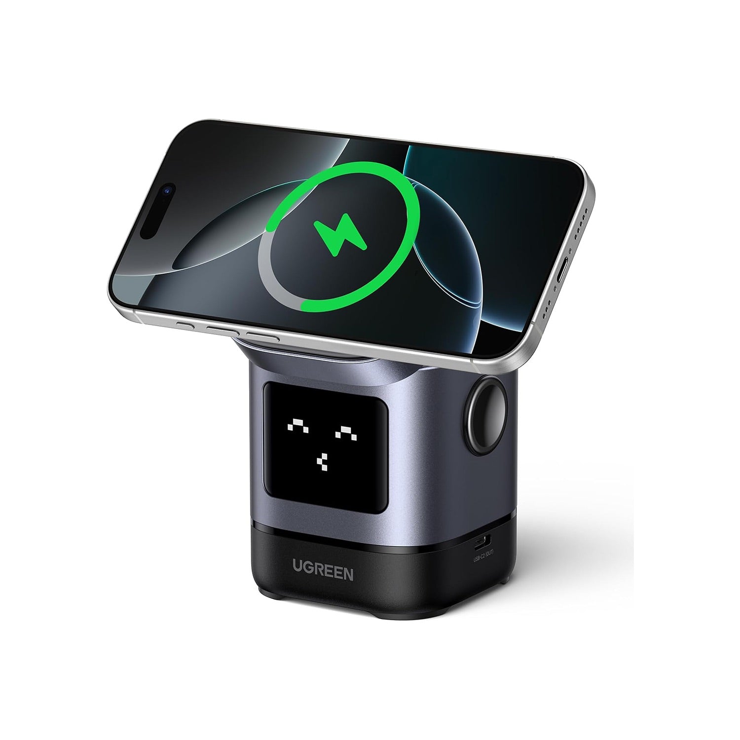 Cargador Inalámbrico iPhone Magsafe Ugreen Uno 2 En 1