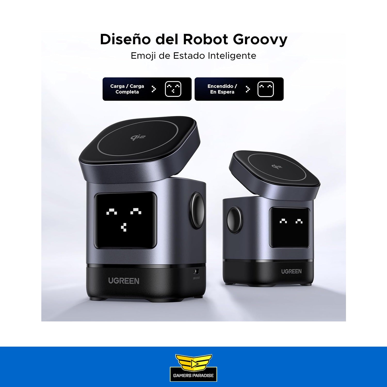 Cargador Inalámbrico iPhone Magsafe Ugreen Uno 2 En 1