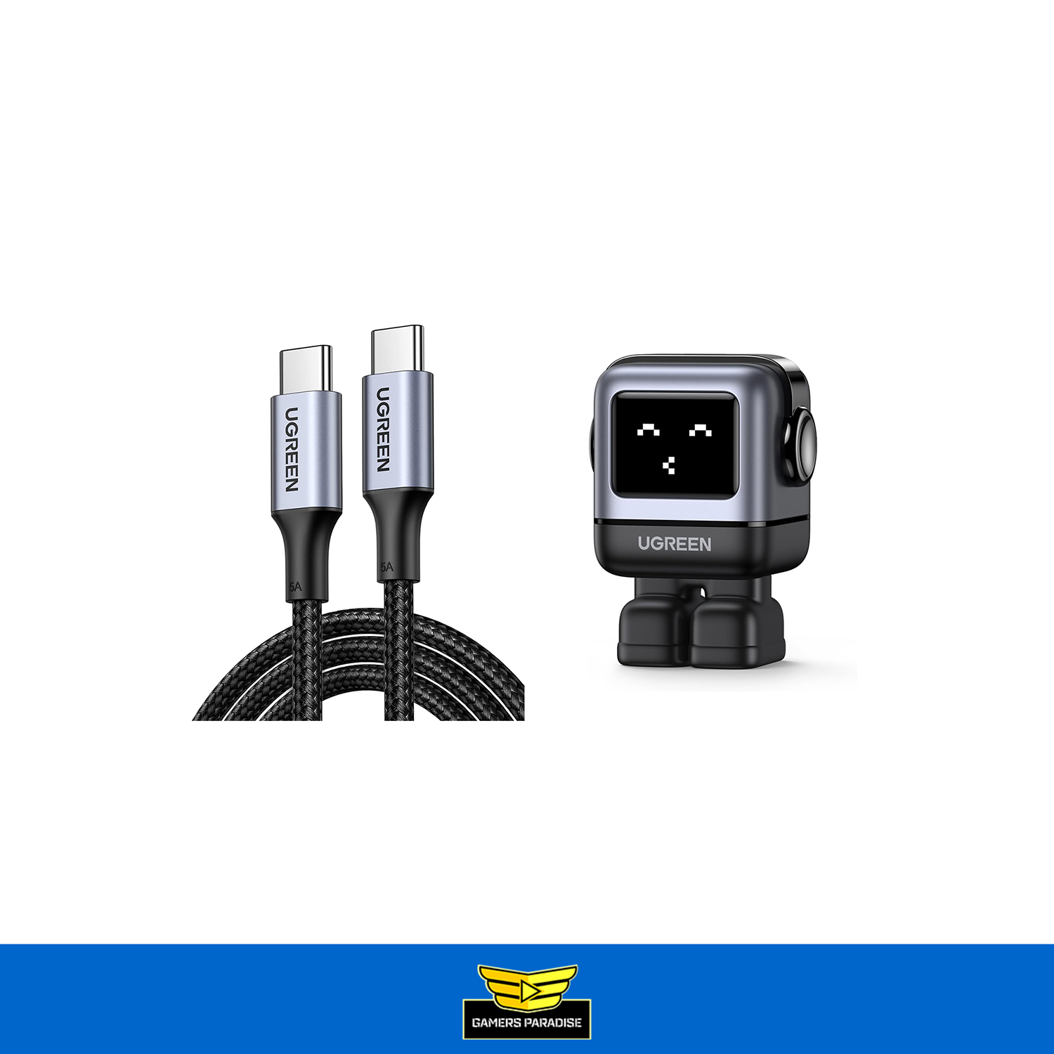 Cargador Celular Usb C 65w Con Cable Usb C 100w 3mts Ugreen