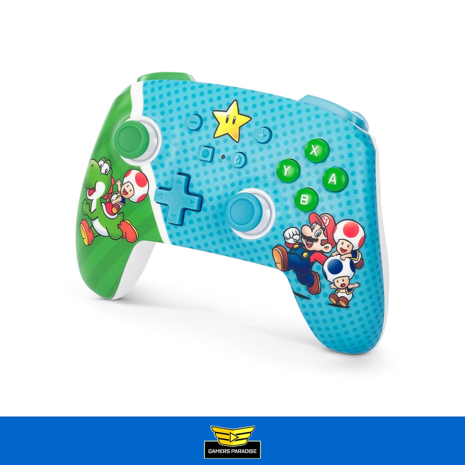 Control Nintendo Switch Inalámbrico Mario Super Star PowerA