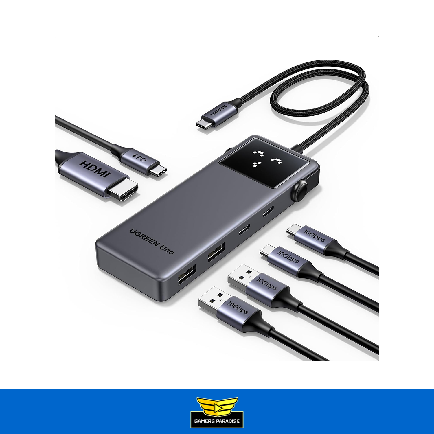 Hub Adaptador Usb C Ugreen Uno 6 En 1 Hdmi 4k 60hz