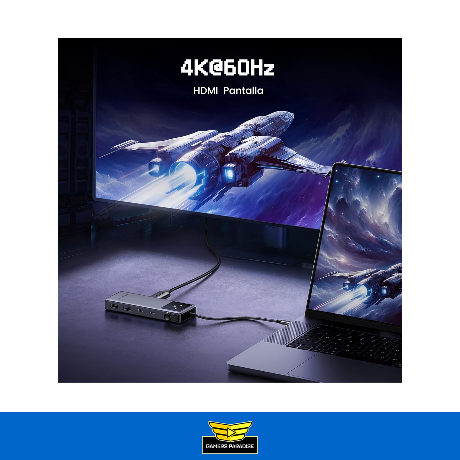 Hub Adaptador Usb C Ugreen Uno 6 En 1 Hdmi 4k 60hz