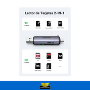 Lector De Memorias Sd Ugreen Usb C Y Usb A Otg Celular iPad