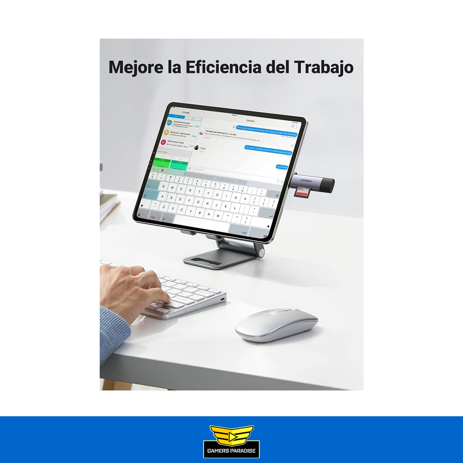 Lector De Memorias Sd Ugreen Usb C Y Usb A Otg Celular iPad