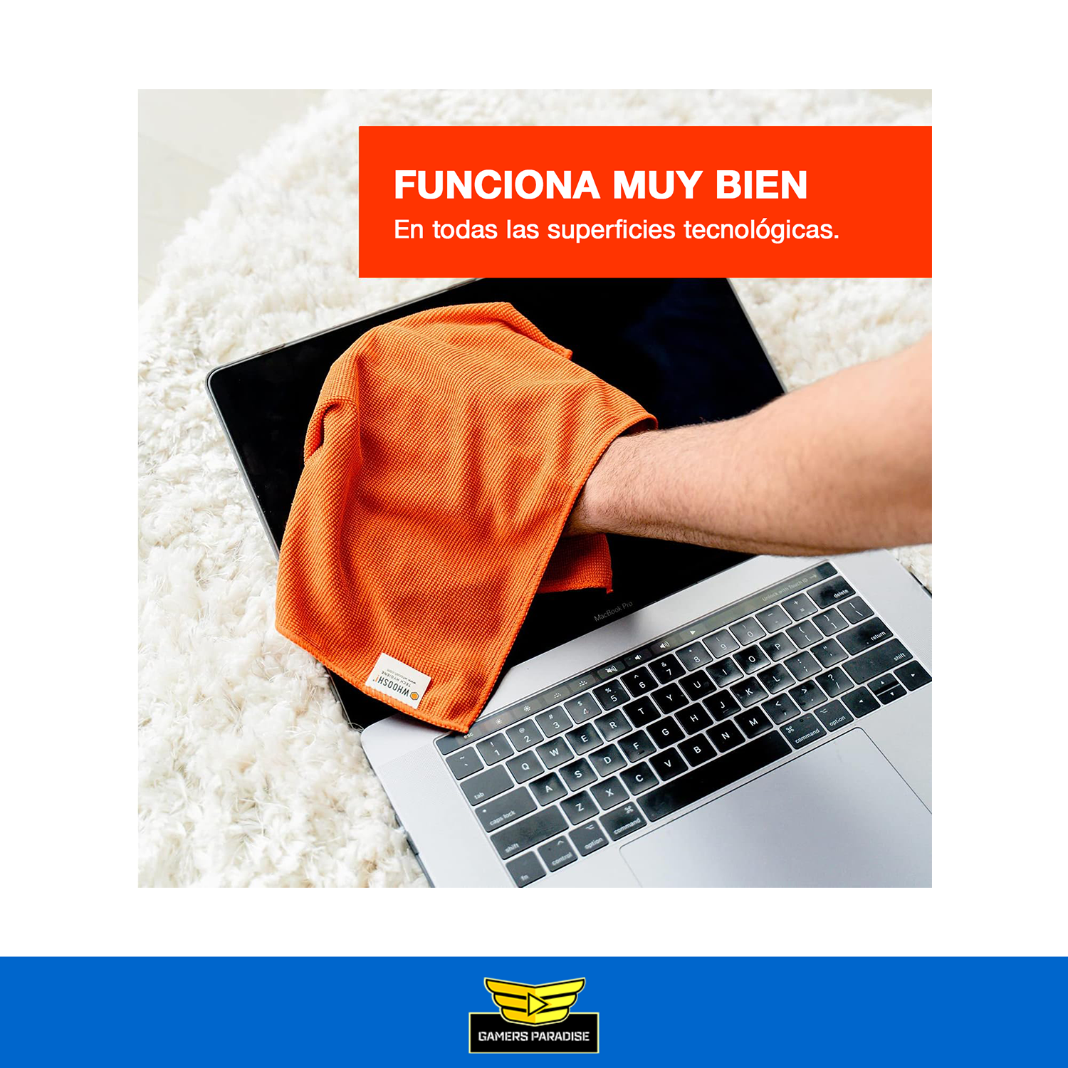 Paños Microfibra Antibacterial Premium Whoosh Paquete Por 3