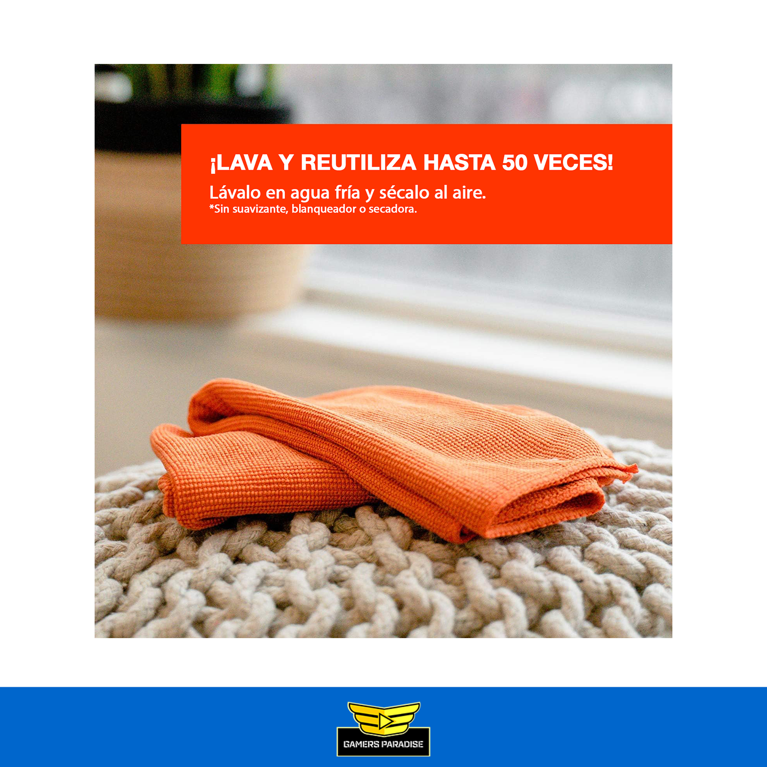 Paños Microfibra Antibacterial Premium Whoosh Paquete Por 3