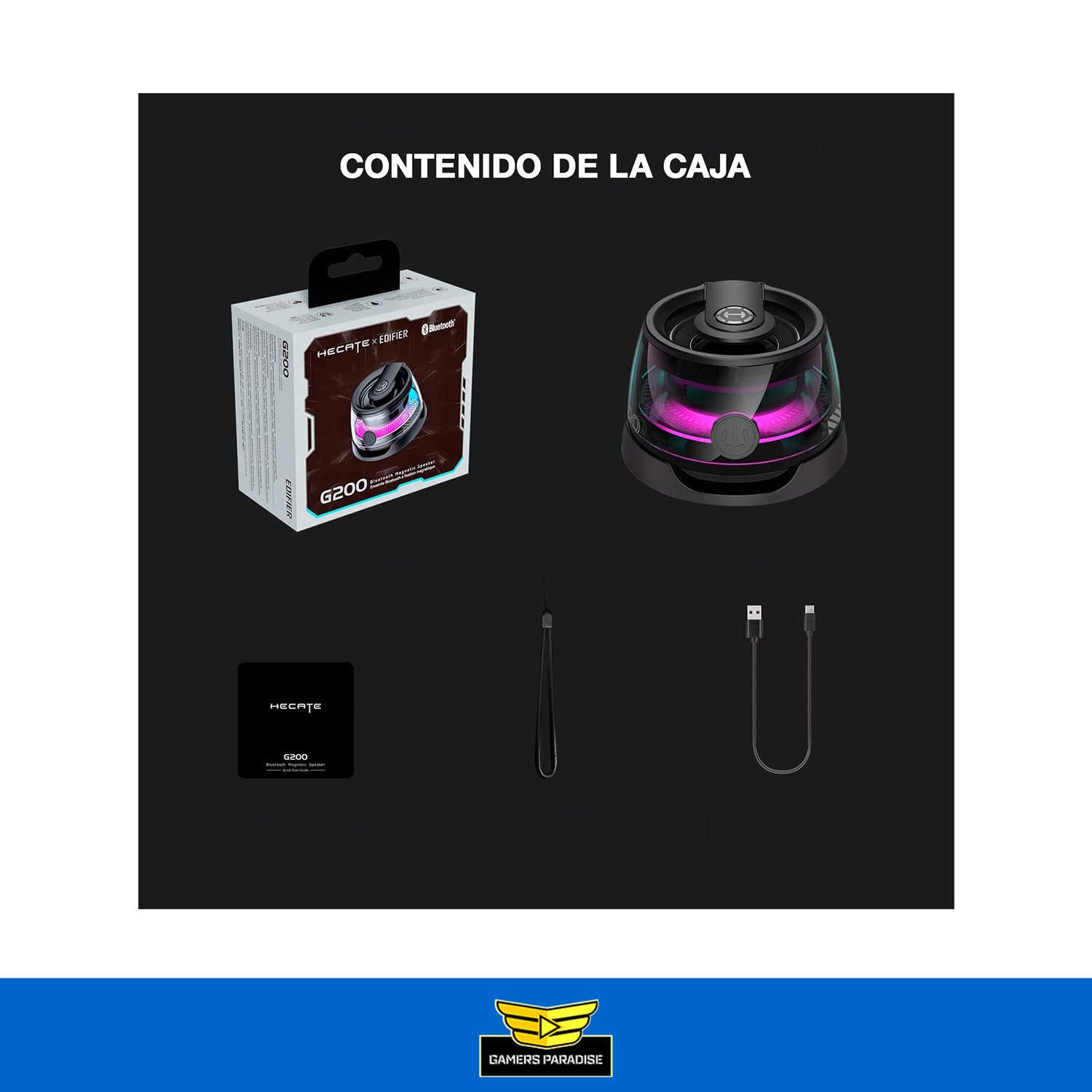 Parlante Bluetooth Recargable Pequeño Magnético Edifier G200