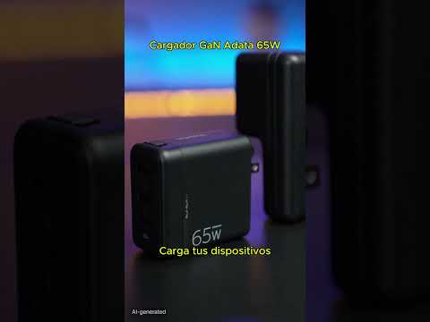 Cargador Usb Gan 65w Con Cable Usb C 2 Metros 100w Adata