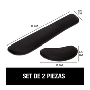 Combo Reposamuñecas Para Teclado Y Mouse Gorilla Grip