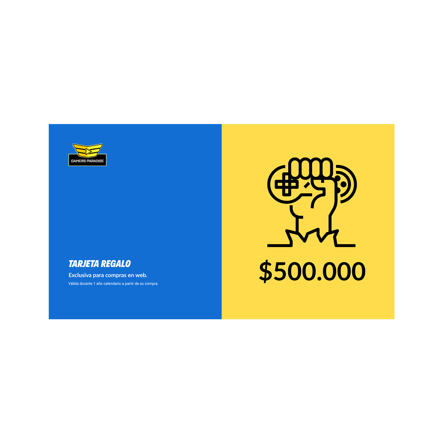 Gift Card Tarjeta Regalo Gamers Paradise